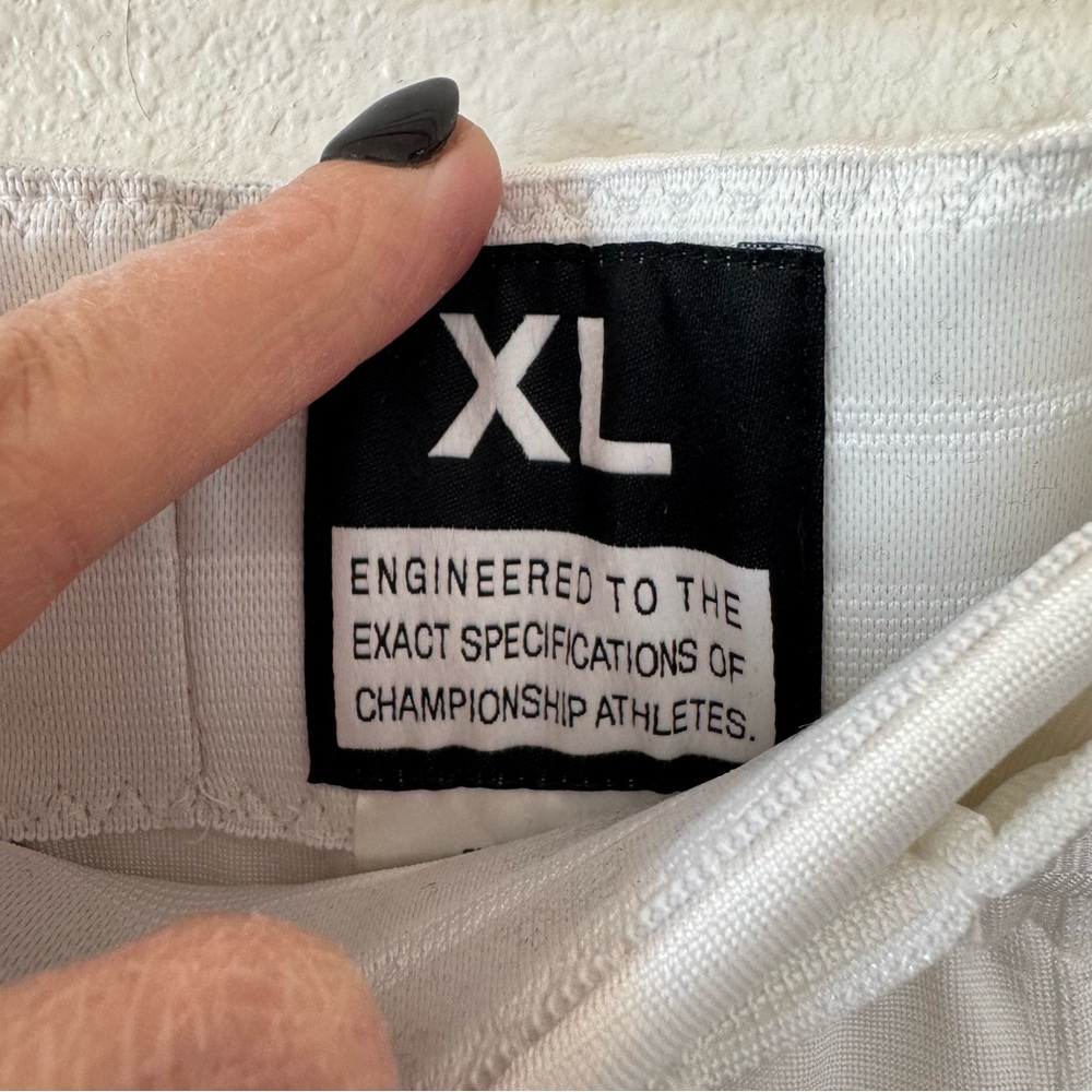 Nike Football Pants Mens Mesh White Elastic Waist Size XL NEW $75 - Picture 3 of 5